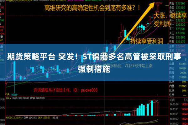 期货策略平台 突发！ST锦港多名高管被采取刑事强制措施